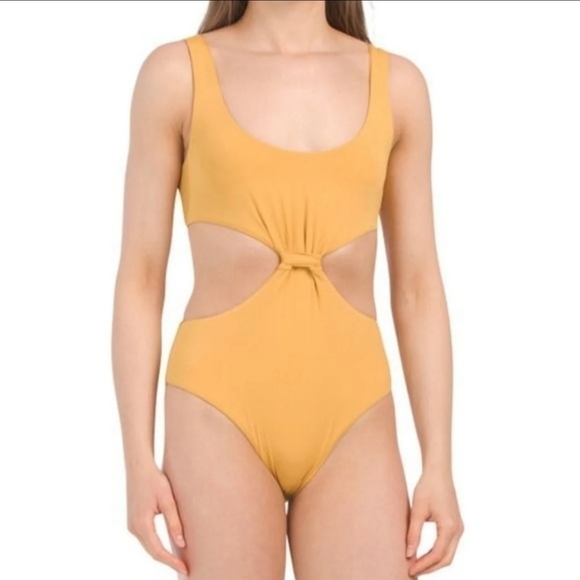 DIPPIN Daisy's Baja Knotted one peice Swimsuit sz. Med NWT - Picture 2 of 8